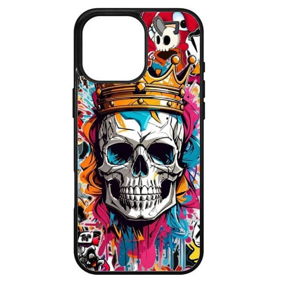 Husa protectie Apple iPhone 13, Colorful Aluminium TPU, design Skull 1 1