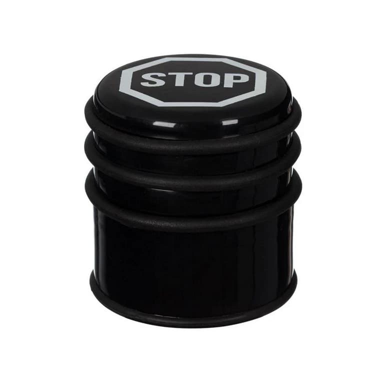 Opritor usa metalic, negru, logo STOP, 7.5 x 8 cm, 800 grame 1