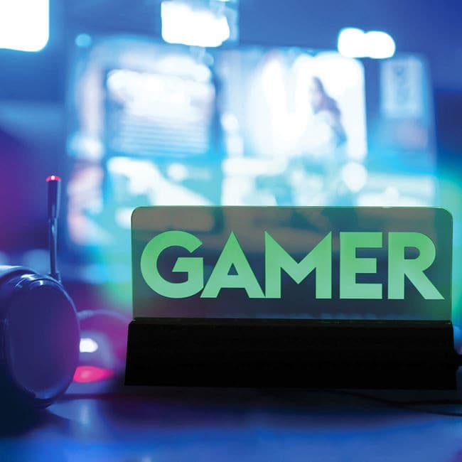 Lampa GAMER cu Lumina Verde 18.5x3x10cm 1