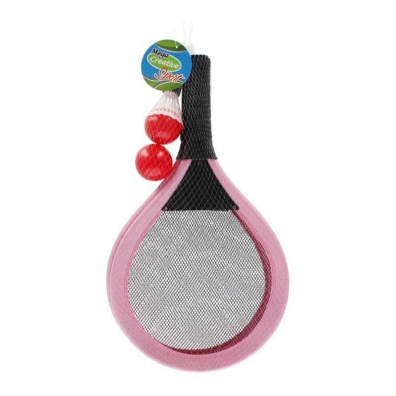 Badminton - set rachete, mingi, fluturas, 14+ ani, MegaCreative, roz 1