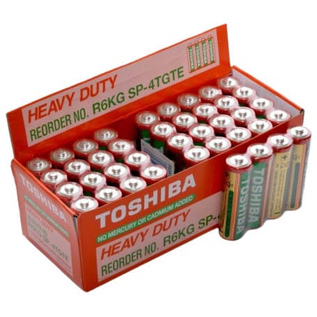 Cutie 40 baterii Toshiba Heavy Duty R6 AA 1.5V (4 baterii x 10 seturi) 1