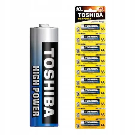 TOSHIBA BATERII H. POWER ALK AA R6 (LR6GCP) 10BUC/SET 10SET/CUT 8CUT/BAX 1