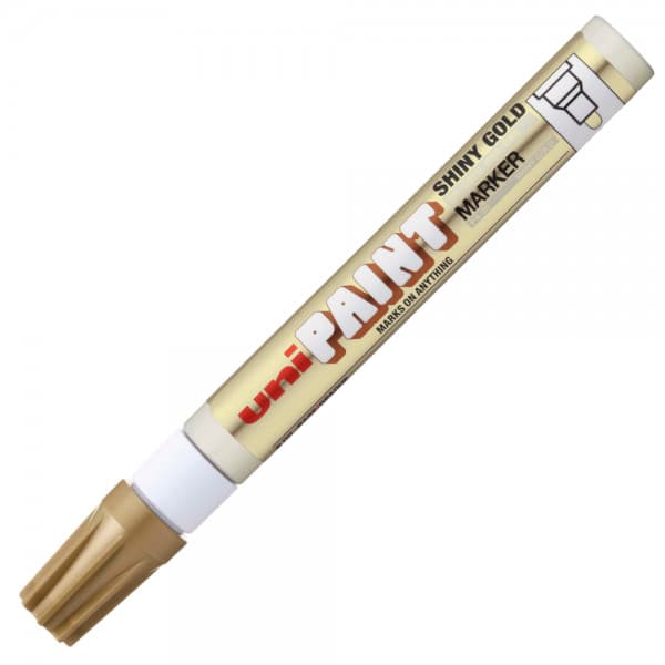 Marker cu vopsea UNI PX-20, varf rotund, 2.2-2.8mm , auriu lucios 1
