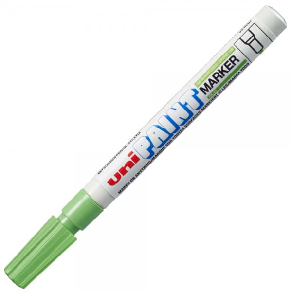 Marker cu vopsea UNI PX-21, varf rotund, 0.8-1.2mm , verde deschis 1