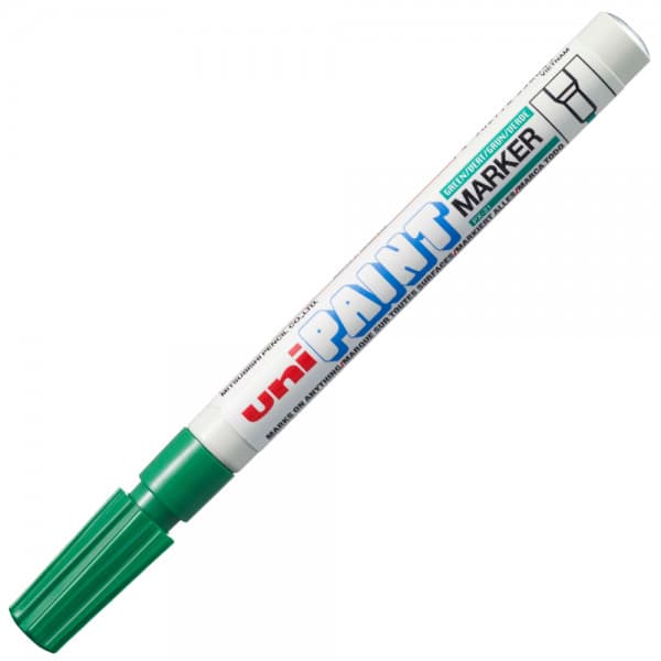 Marker cu vopsea UNI PX-21, varf rotund, 0.8-1.2mm , verde 1