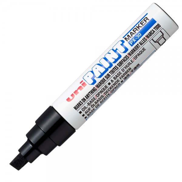 Marker cu vopsea UNI PX-30, varf rotund, 4.0-8.5mm, negru 1