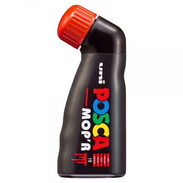 Marker UNI Posca Mop'r PCM22, varf rotund buretat, 3.0-19.0mm , rosu 1