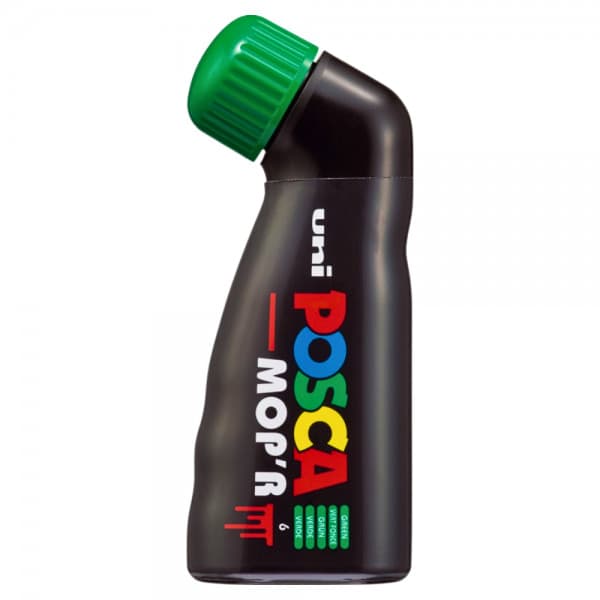 Marker UNI Posca Mop'r PCM22, varf rotund buretat, 3.0-19.0mm , verde 1