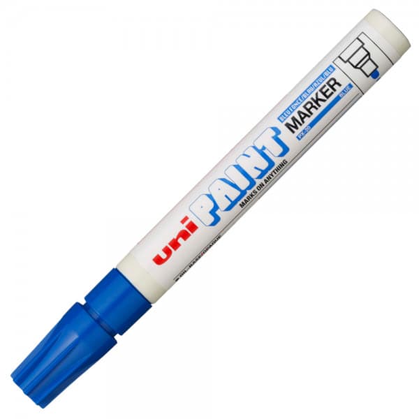 Marker cu vopsea UNI PX-20, varf rotund, 2.2-2.8mm, albastru 1