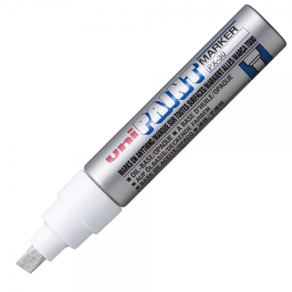 Marker cu vopsea UNI PX-30, varf rotund, 4.0-8.5mm, argintiu 1