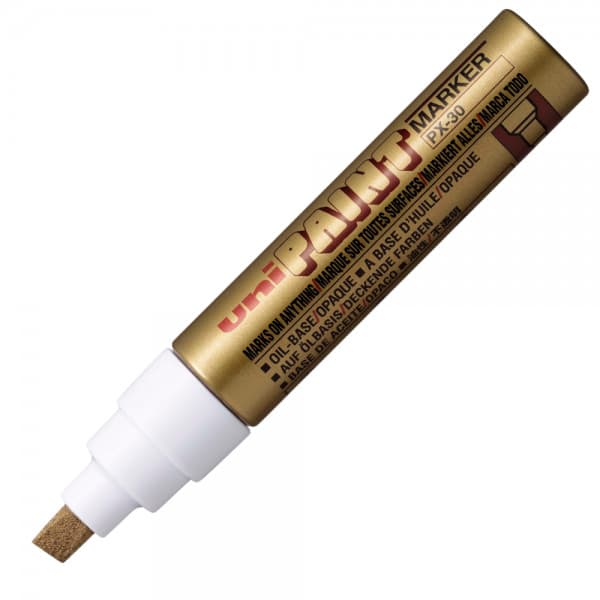 Marker cu vopsea UNI PX-30, varf rotund, 4.0-8.5mm, auriu 1