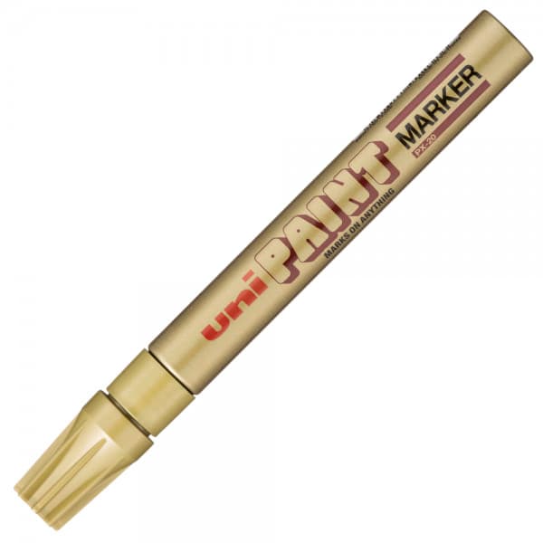 Marker cu vopsea UNI PX-20, varf rotund, 2.2-2.8mm, auriu 1