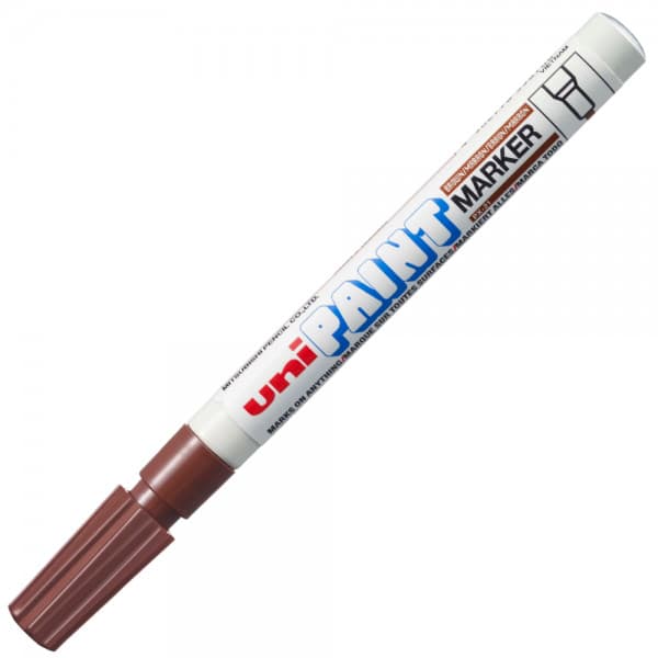 Marker cu vopsea UNI PX-21, varf rotund, 0.8-1.2mm , maro 1