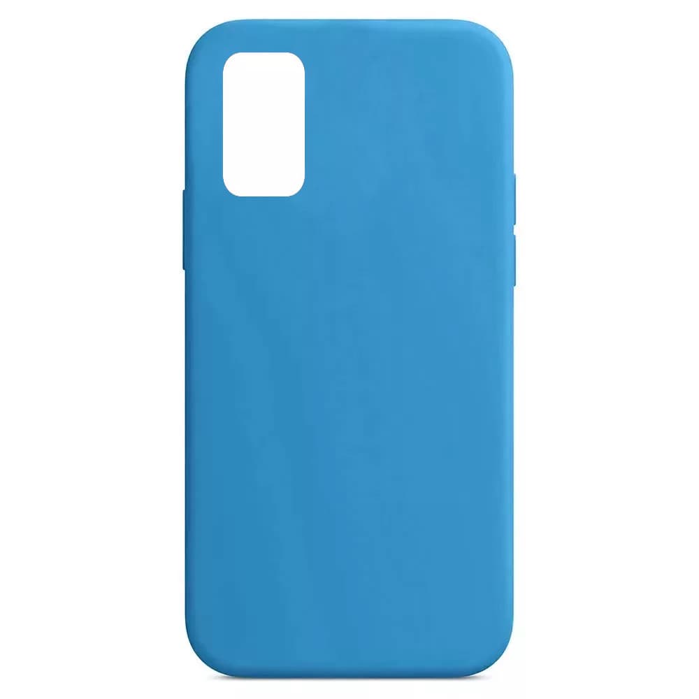 Husa Samsung Galaxy S20 Luxury Silicone, catifea in interior, albastru 1