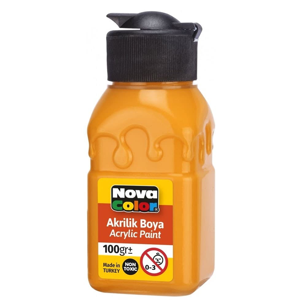 Vopsea acrilica 100 grame NOVA COLOR, portocaliu 1