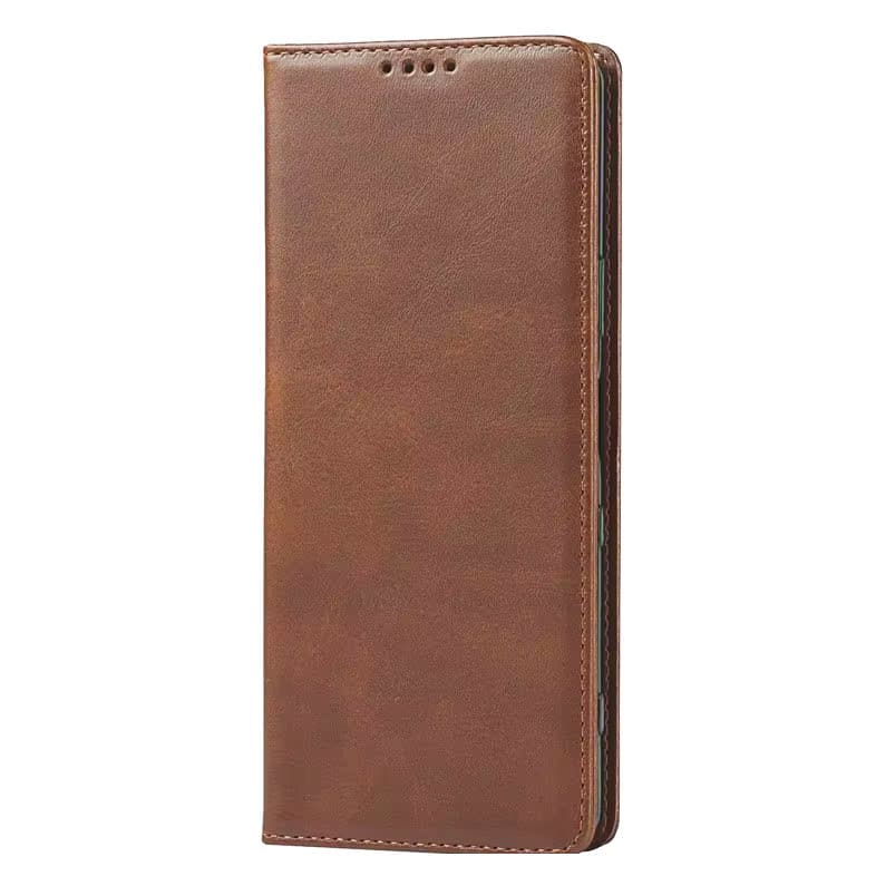 Husa Samsung Galaxy A22 5G, Elegant Book Case, inchidere magnetica, maro 1
