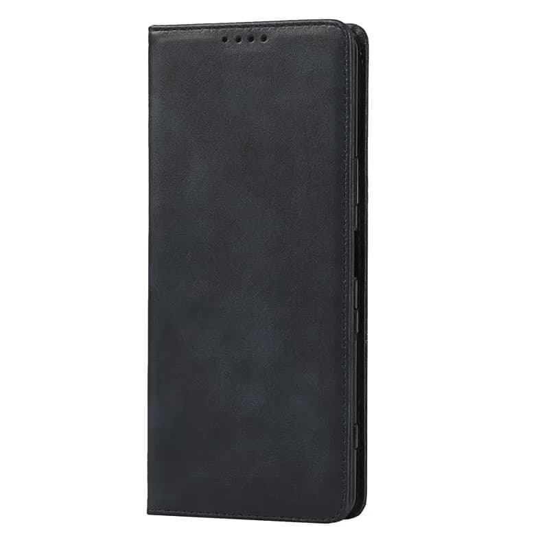 Husa Motorola Moto G54, Elegant Book Case, inchidere magnetica, neagra 1