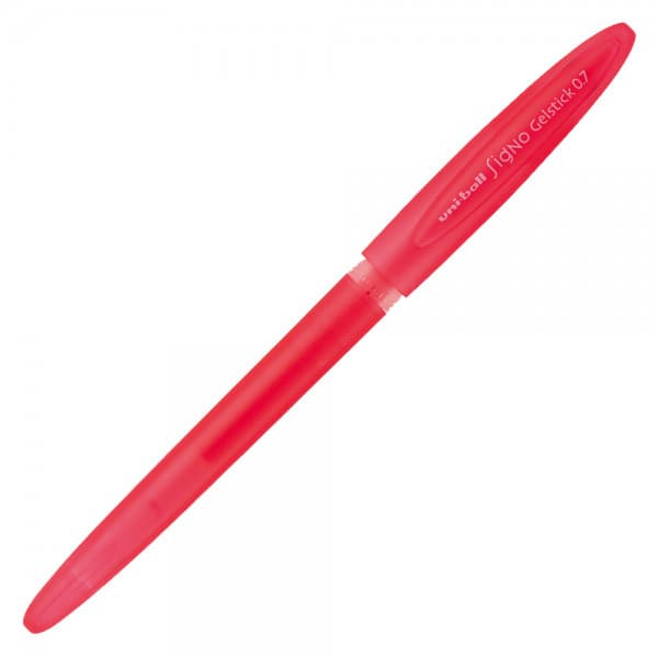 Pix cu gel Uni-ball Signo GelStick UM-170, 0.7mm, cu capac, corp in culoarea scrisului, rosu 1