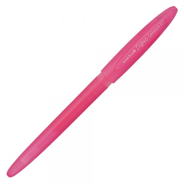 Pix cu gel Uni-ball Signo GelStick UM-170, 0.7mm, cu capac, corp in culoarea scrisului, roz 1