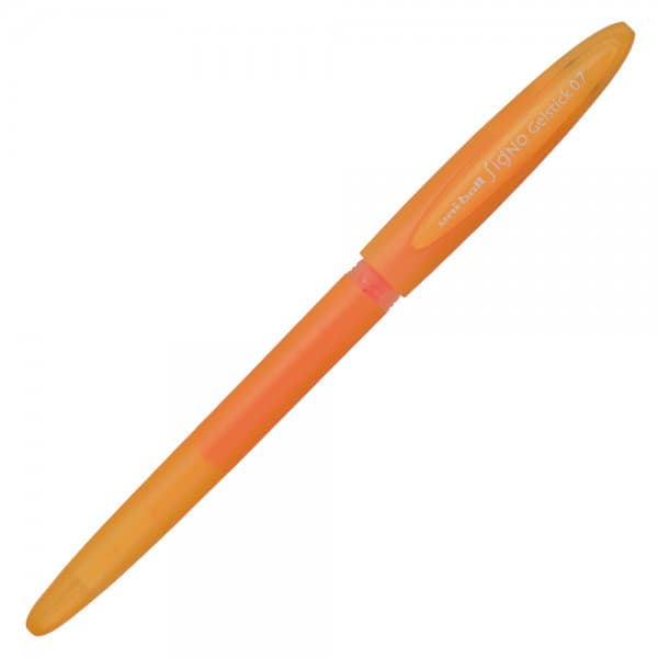 Pix cu gel Uni-ball Signo GelStick UM-170, 0.7mm, cu capac, corp in culoarea scrisului, portocaliu 1