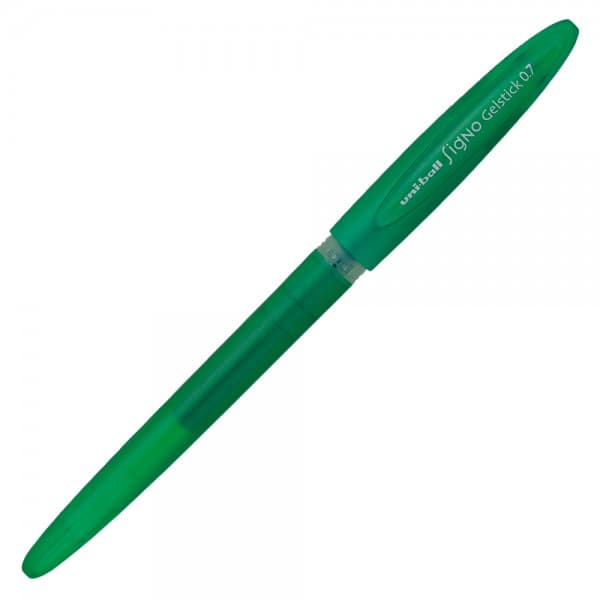 Pix cu gel Uni-ball Signo GelStick UM-170, 0.7mm, cu capac, corp in culoarea scrisului, verde 1