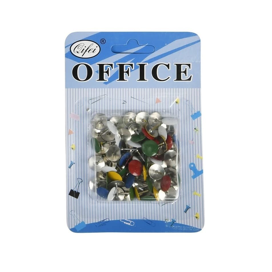 Piuneze (pioneze) Office Cover 5020, 10 mm, diverse culori, blister 80 buc 1