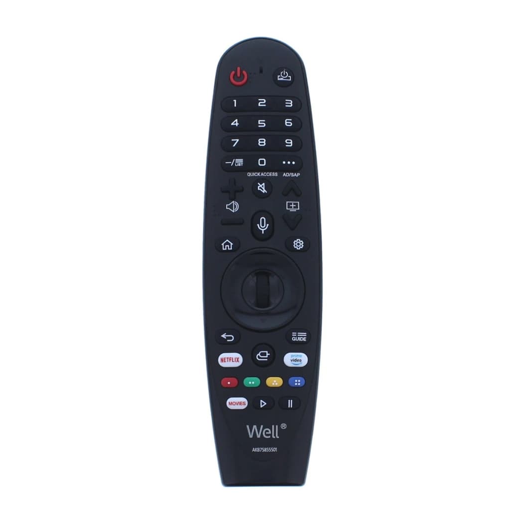 Telecomanda universala TV LED/LCD LG, Well RC-UNIV-LG01-WL, neagra 1