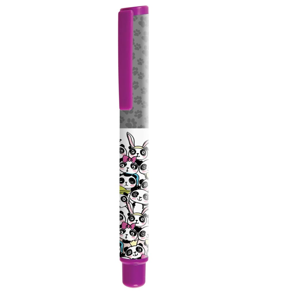 Stilou Cresco GoPen 202000-A, penita iridium, alimentare rezerve, corp plastic, model animale, capac mov 1