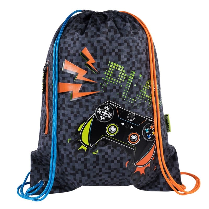 Sac cu snur pentru copii Bambino Gamer, 33.4 x 44.5 cm 1