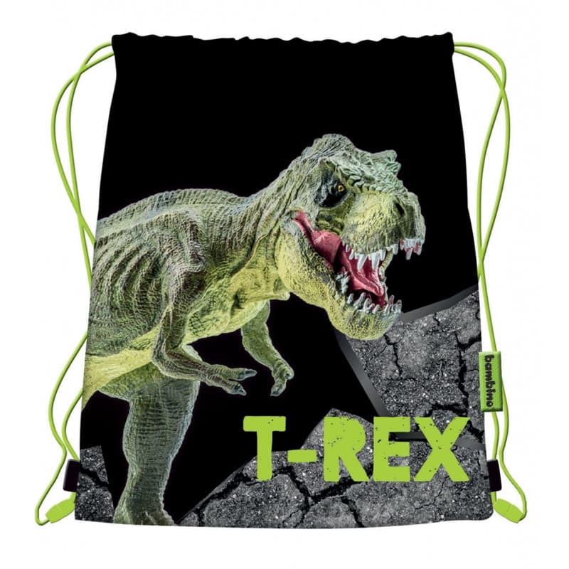 Sac cu snur pentru copii Bambino T-Rex, 32 x 43.5 cm 1
