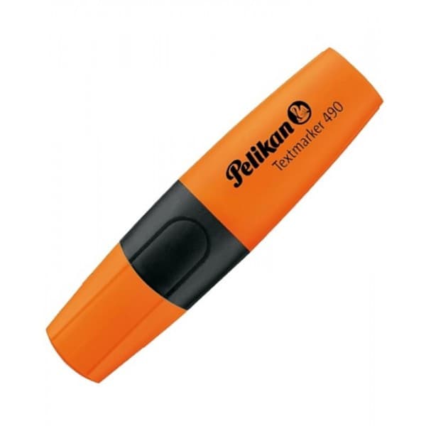 Textmarker Pelikan 490, varf tesit din fetru, 1-4mm, portocaliu 1