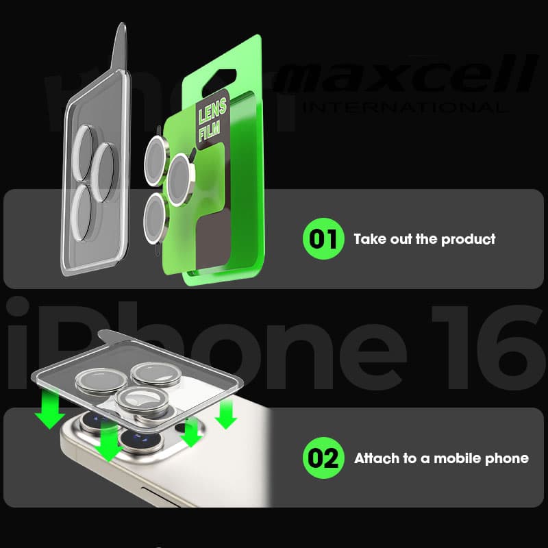 MX » Folie Camere » iPhone 16 / 16 Plus - AutoAlign, Lens KIT, Blue 1