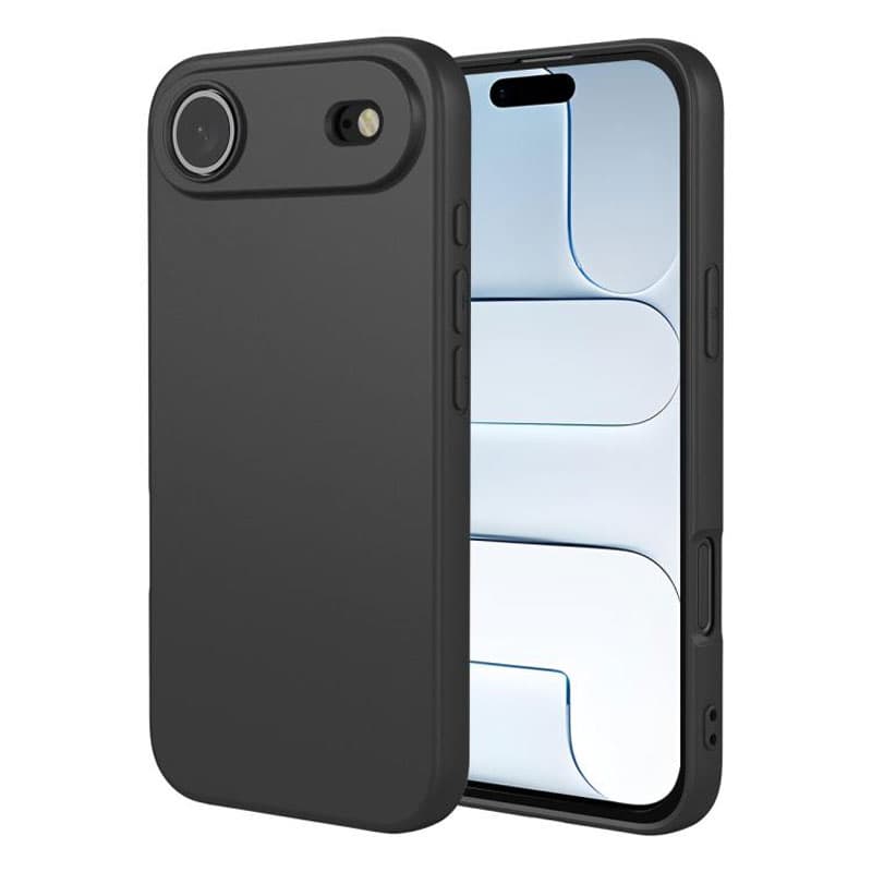 Husa Soft » iPhone 17 Air, MicroFiber, TPU, Black 1