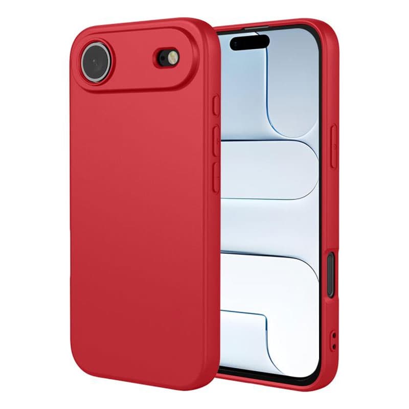 Husa Soft » iPhone 17 Air, MicroFiber, TPU, Pure Red 1