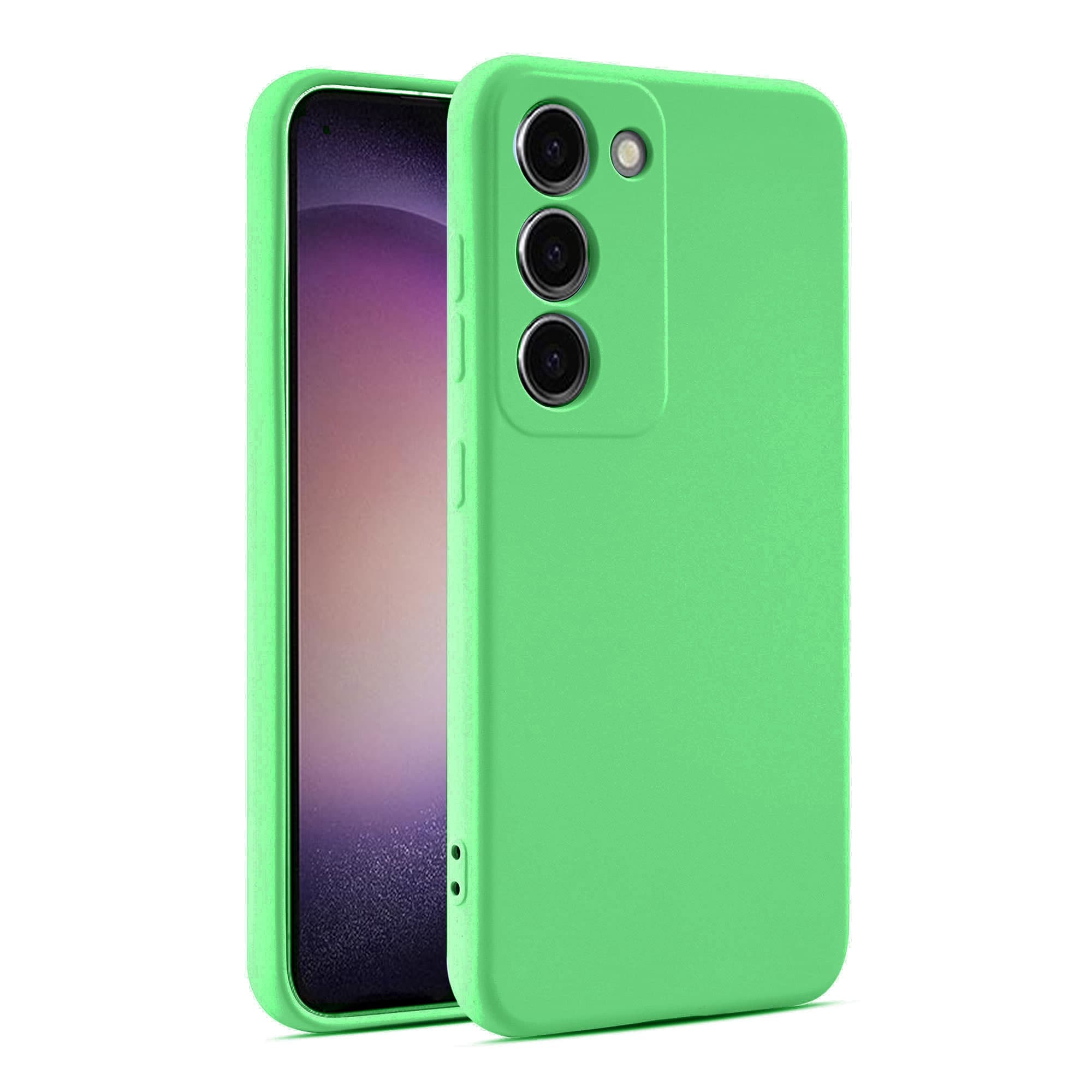 Husa Soft » Samsung A15, MicroFiber, TPU, Neon Green 1