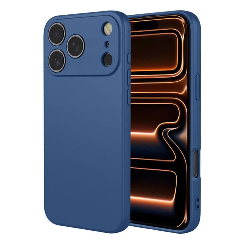 Husa Soft » iPhone 17 Pro, MicroFiber, TPU, Navy Blue 1