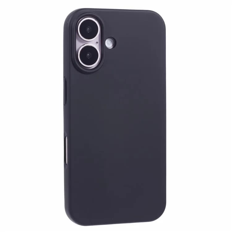 Husa Soft » iPhone 16, MicroFiber, TPU, Pure Black 1