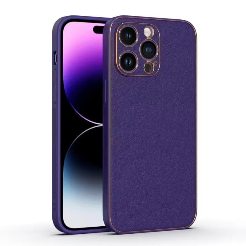 Husa Yolo » iPhone 13, Eco-Leather, TPU Edge, Purple 1