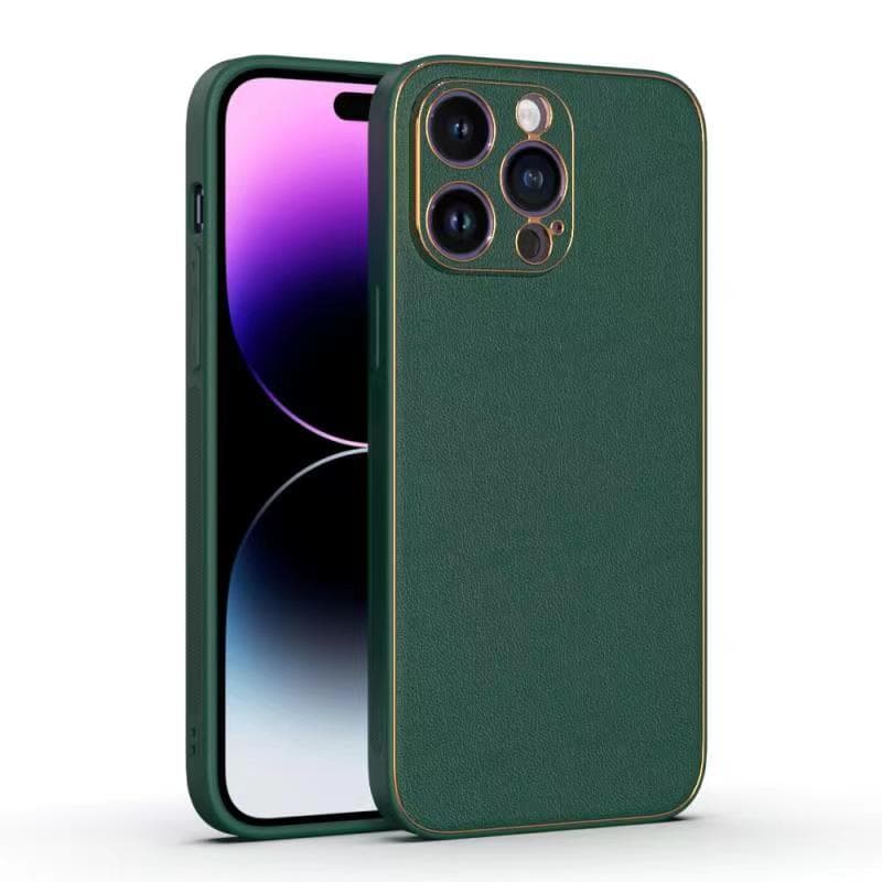 Husa Yolo » iPhone 13, Eco-Leather, TPU Edge, Green 1