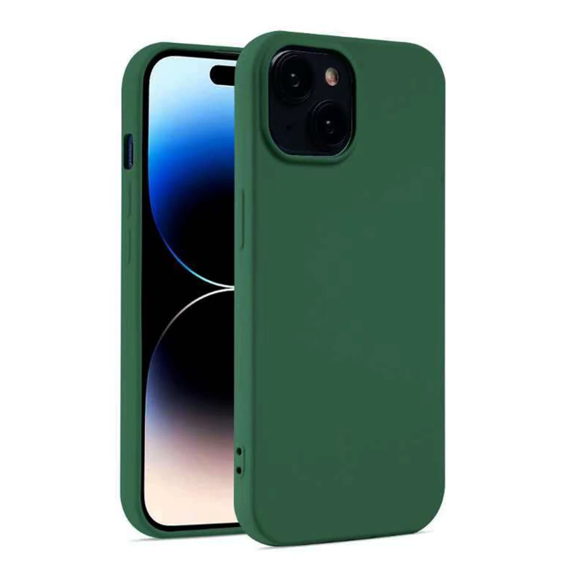 Husa Soft » iPhone 13 Pro, MicroFiber, TPU, Dark Green 1