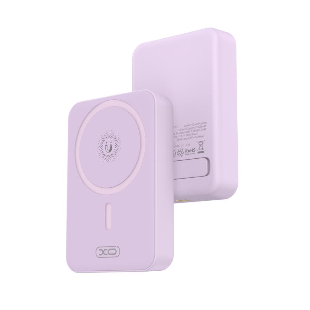 XO (PR231) - Baterie Externa, PD20W, Suport Stand, 10000mAh, Fast Charge, Purple 1