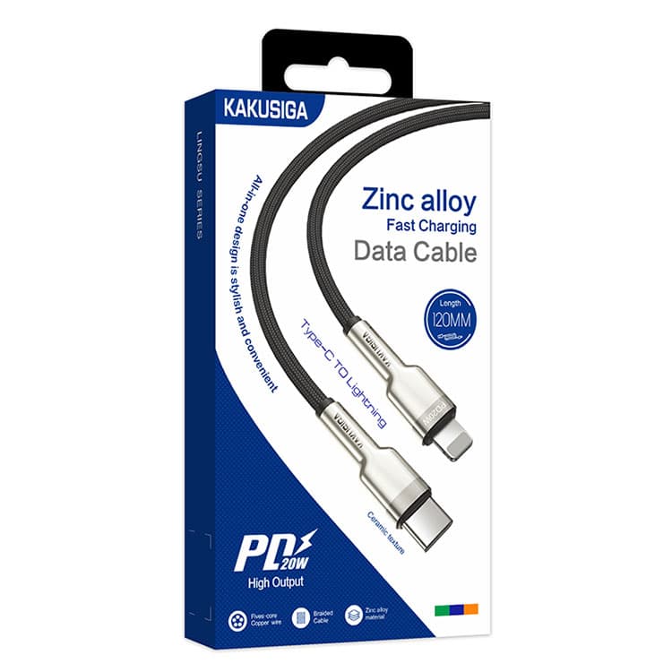 Kaku (KSC-685) - Cablu Date si Incarcare, USB-C la Lightning, PD20W, QC3.0, 1.2m, Black 1
