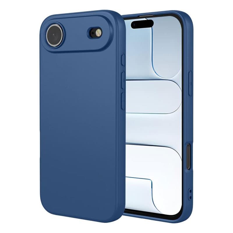 Husa Soft » iPhone 17 Air, MicroFiber, TPU, Navy Blue 1