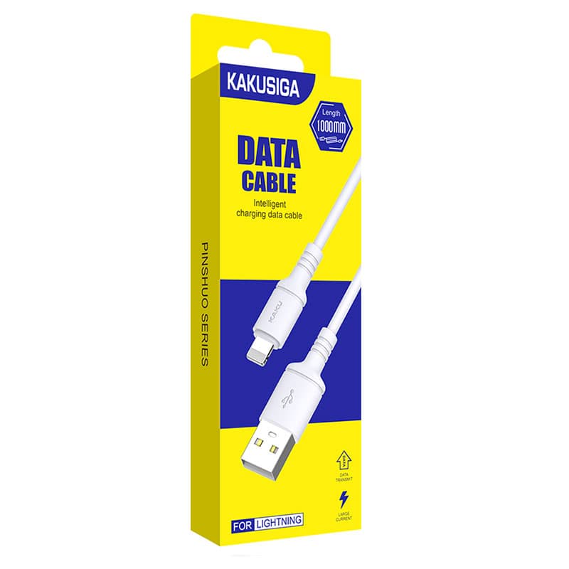 Kaku (KSC-419) - Cablu Date si Incarcare, USB-A la Lightning, 18W, 2.4A, 1m, White 1