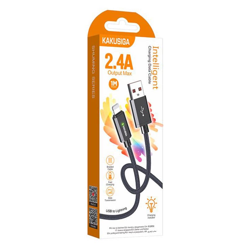 Kaku (KSC-967) - Cablu Date si Incarcare, USB-A la Lightning, 18W, 2.4A, 1m, Black 1