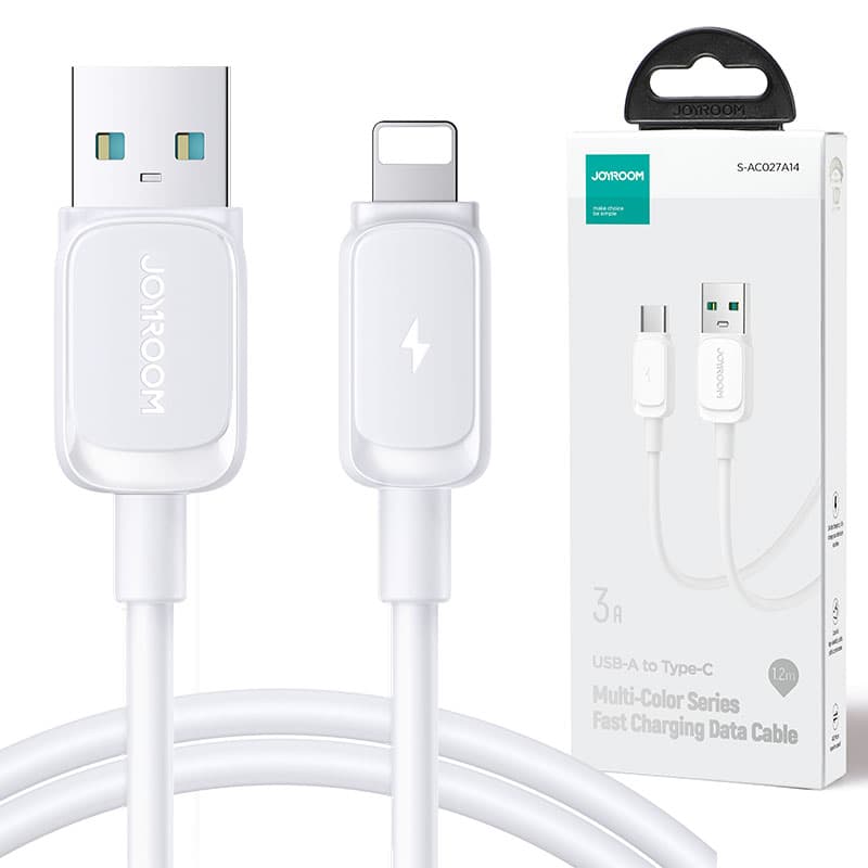 Joyroom (S-AL012A14) - Cablu Date si Incarcare, USB-A la Lightning, 3A, 1.2m, White 1