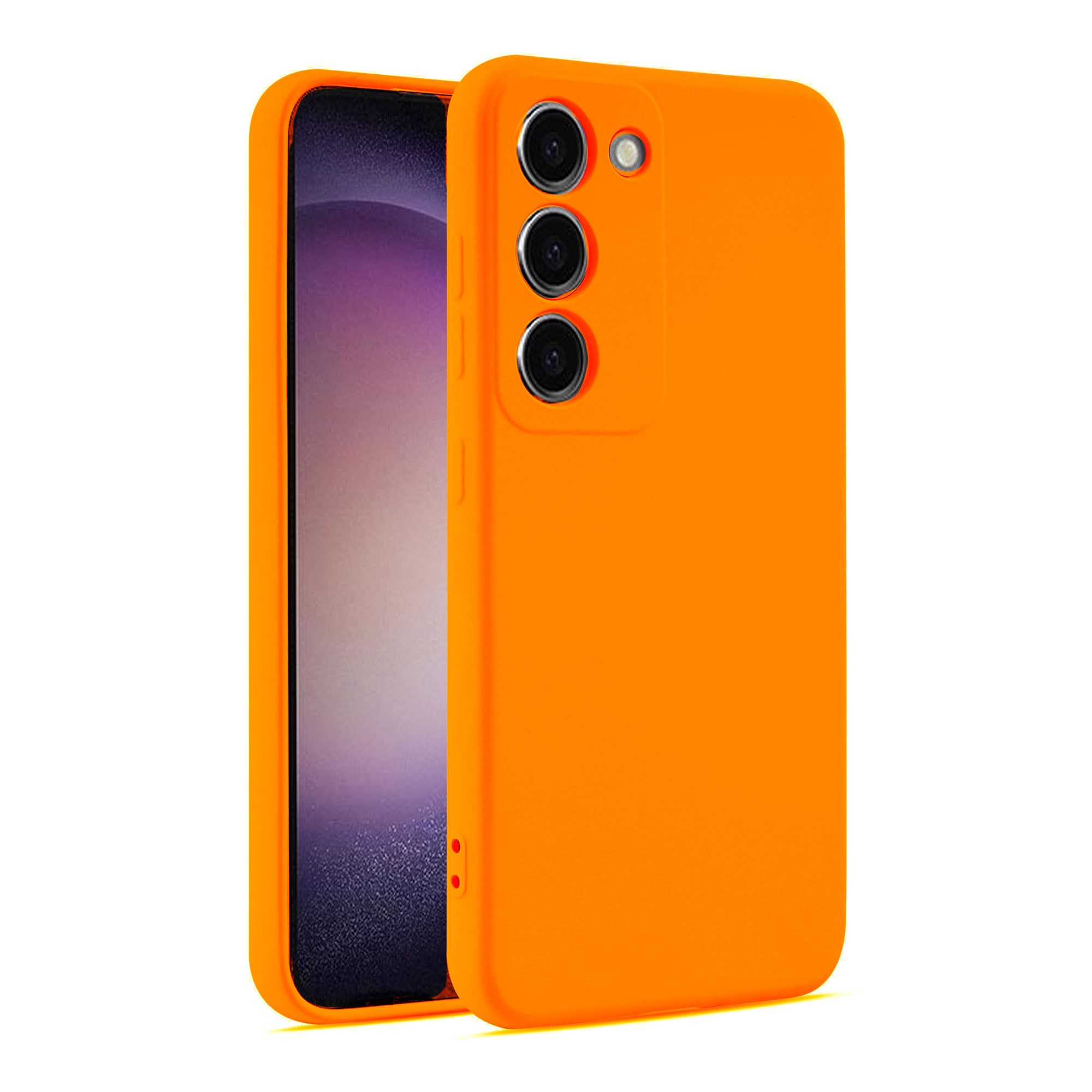 Husa Soft » Samsung S23 Ultra, MicroFiber, TPU, Neon Orange 1