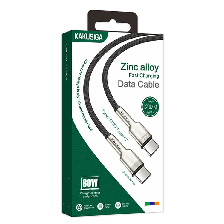 Kaku (KSC-685) - Cablu Date si Incarcare, USB-C, PD60W, QC3.0, 1.2m, Black 1