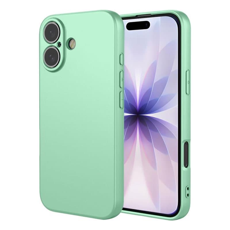Husa Soft » iPhone 17, MicroFiber, TPU, Turquoise 1