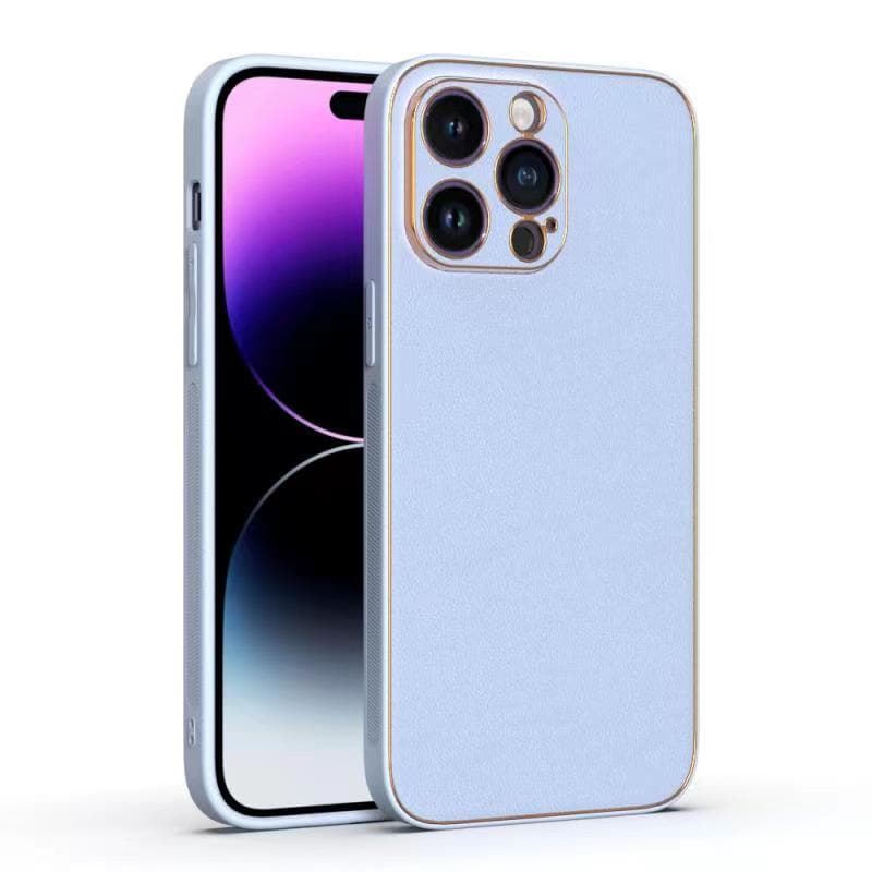 Husa Yolo » iPhone 12 Pro Max, Eco-Leather, TPU Edge, Sky Blue 1